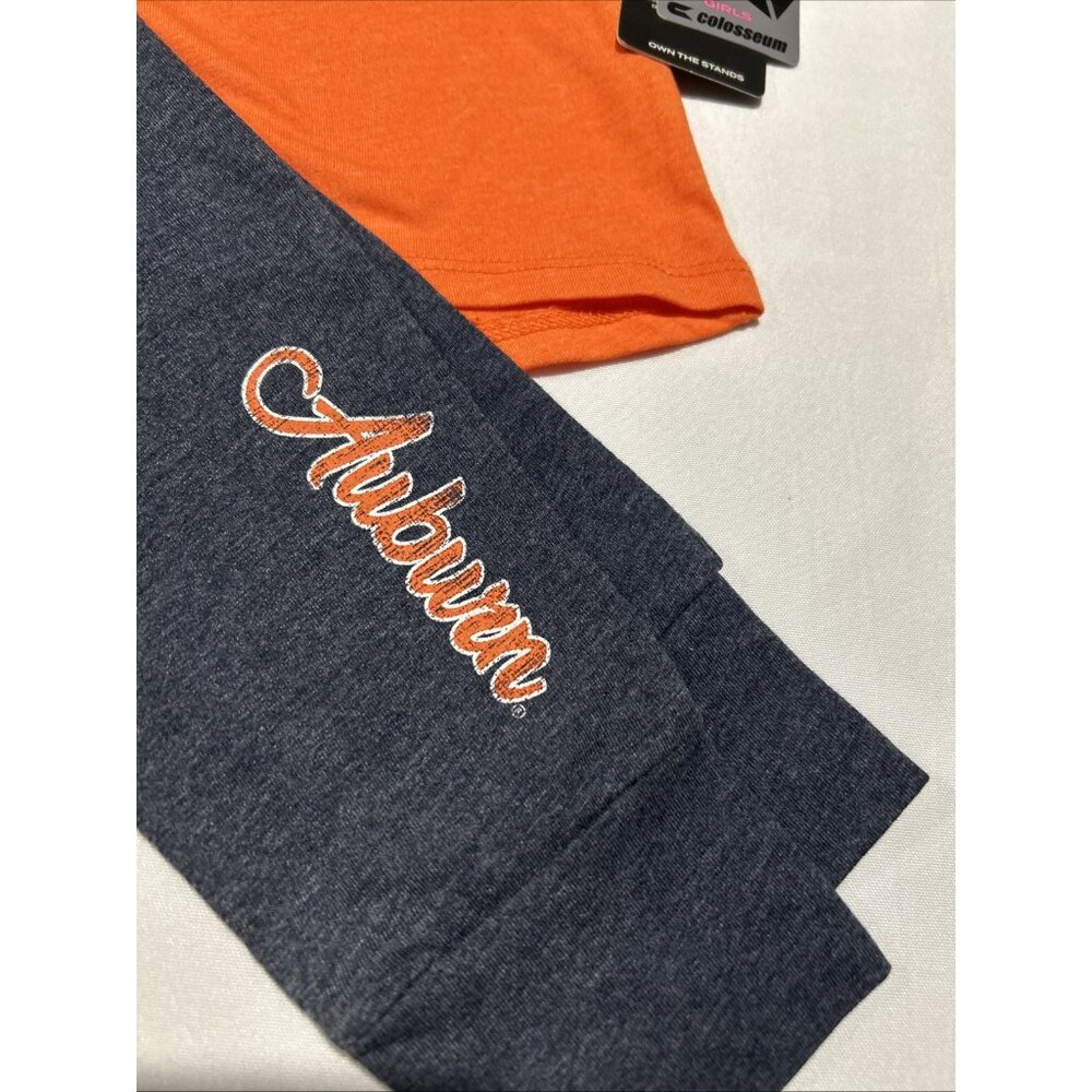 NEW AU Auburn Tigers Infant Baby Heart Shirt Leggings Set 6-12 M Colosseum - Picture 3 of 6